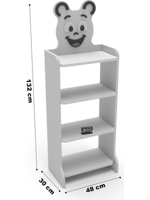 Just Cheap Store Happy Face Çocuk Kitaplığı Pembe