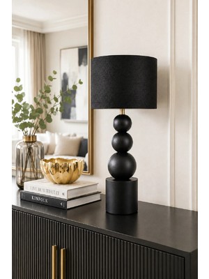 Veramoni Casa Metal Kumaş Abajur Gece Lambası
