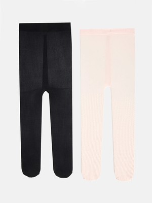 Lc Waikiki Yeni Sezon Pembe Kız Çocuk Külotlu Çorap 2'li