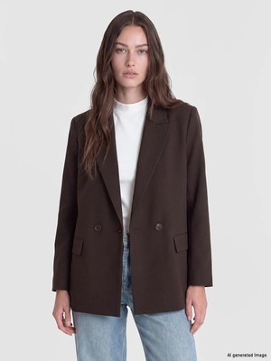 Lc Waikiki Yeni Sezon Kahverengi Kadın Blazer Ceket