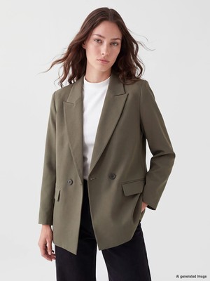 Lc Waikiki Yeni Sezon Haki Kadın Blazer Ceket