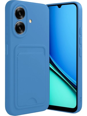 sbodurhome Realme Note 60 Kelvin Kartvizitli Silikon - Açık Mavi