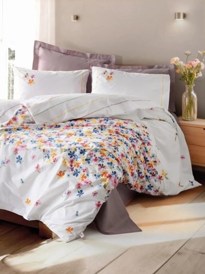 Cotton Box Modeline Çift Kişilik Nevresim Takımı Flurry Lila