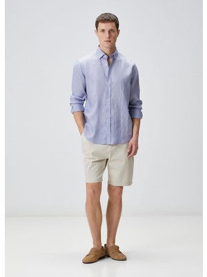 Network Slim Fit Stone Diagonal Chino Shorts