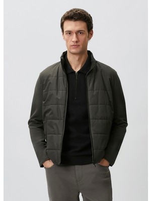Network Khaki Sleeve Knitted Jacket
