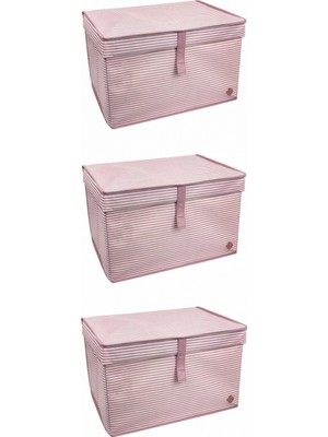 MiraLive Çok Amaçlı Düzenleyici Kutu Organizer Cırt Cırtlı Hurç Mega Plus Boy 40CM x 30CM x 70CM (3 Adet)