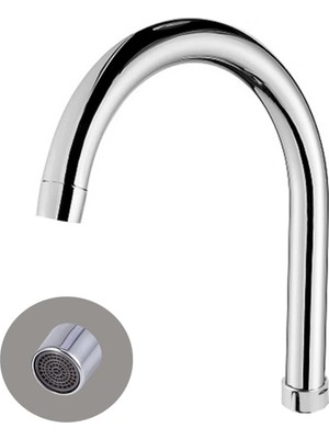 MiraLive Mix Delta Su Tasarruflu Paslanmaz Lavabo Batarya Borusu