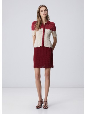 Network Cherry Mini Knitwear Skirt