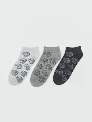 Lc Waikiki Yeni Sezon Çiçekli Kadın Patik Çorap 3'lü