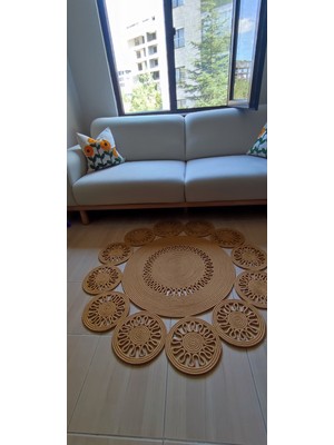 Jüt El Yapımı Salon,mutfak Halısı Modern,hediyelik,çeyizlik,dekoratif Kilim