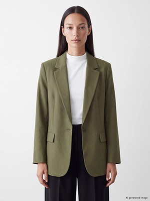 Lc Waikiki Yeni Sezon Haki Kadın Blazer Ceket