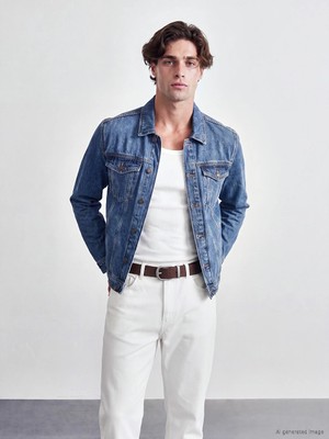 Lc Waikiki Yeni Sezon Indigo Regular Fit Erkek Jean Ceket