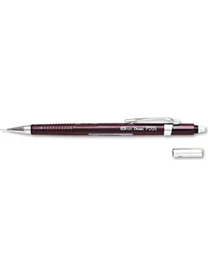 Pentel Teknik Çizim ve Yazı Için Mekanik Kurşun Kalem, 0.5 Mm, Kırmızı, Orijinal Kutusunda
