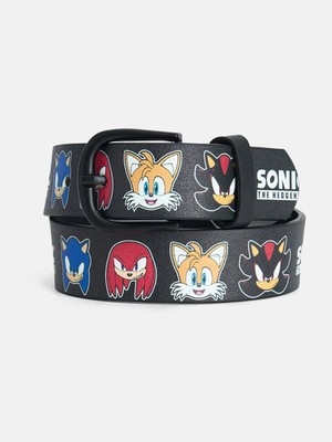 Lc Waikiki Yeni Sezon Siyah Sonic Baskılı Erkek Çocuk Kemer