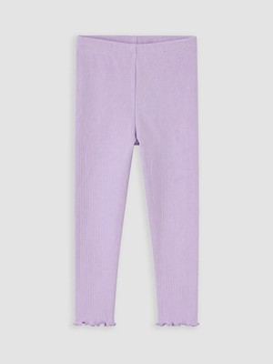 Lc Waikiki Yeni Sezon Lila Beli Lastikli Kız Çocuk Tayt