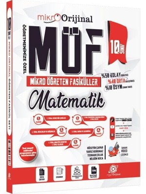 Maksimum Kitap Orijinal Mikro 10. Sınıf Matematik Möf Mikro Öğreten Fasiküller Paragraf 2 Deneme Hediye