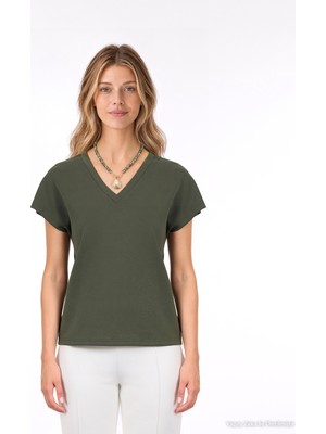 Yargıcı Regular V Yaka Kısa Kol T-Shirt