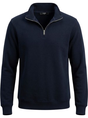 Cazador Caz 56435 Selanik Dik Yk. Sweat Mavi Erkek Sweatshirt
