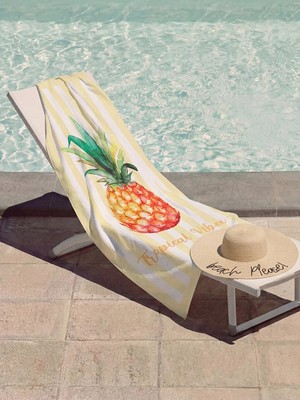 Lc Waikiki Yeni Sezon Karışık Baskılı Kadın Plaj Havlusu 70X150 cm