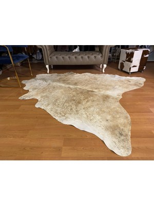 Fiesta Leather Art Hakiki Deri Dana Postu - Krem - 200 x 225 cm - 2260501000022