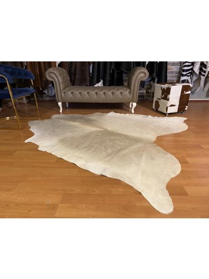 Fiesta Leather Art Hakiki Deri Dana Postu - Krem - 205 x 220 cm - 2260501000019