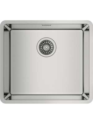 Teka BE LINEA RS15 45.40 Tezgahaltı Eviye Paslanmaz Çelik Gri 45 cm 115000006 Kare Şekil