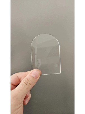 LMS Gift 30 Adet Şeffaf 7X5CM Süslemeye Uygun Magnetlik Pleksi Çift Taraf Koruma Jelatinli
