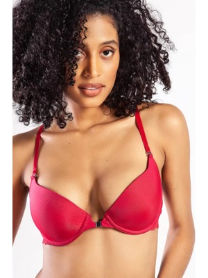 Pileli Store Golshan Githa Foam Cup Push Up Bra,şarap Renk Straplez Konforlu ve Şık Sütyen