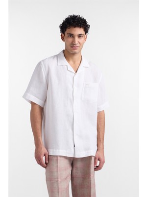Harmont&blaıne Harmont Blaine Camicia Bowling Con Resca Men's Shirt White
