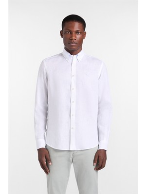 Harmont&blaıne Harmont Blaine Camicia 2 Tes Contrasti In Men's Shirt White