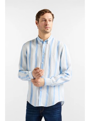 Harmont&blaıne Harmont Blaine Camicia 2 Tes Contrasti Men's Shirt Light Blue
