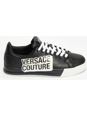 Versace Jeans Couture Leatherpu Men's Sneakers Black
