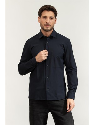 Boss P-Leo-Kent-1p-C Men's Shirt Blue