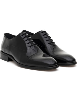 Cacharel Black Microlight Sole 100% Leather Tuxedo Shoes