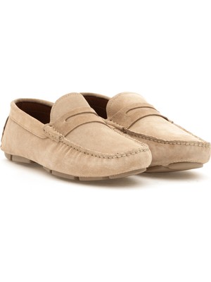 Cacharel Beige 100% Leather Loafers