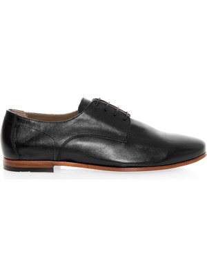 Cacharel Black Leather Sole 100% Leather Classic Shoes