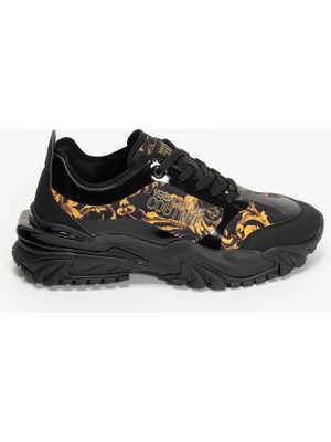 Versace Jeans Couture Printed Nylongummycoated Men's Sneakers Black