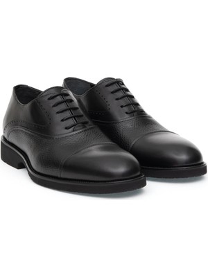 Cacharel Black Eva Sole 100% Leather Classic Shoes