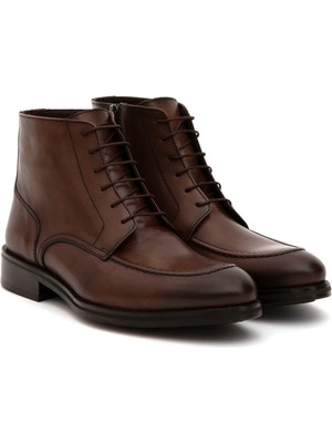 Cacharel Brown Microlight Sole 100% Leather Boots
