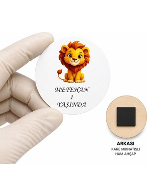 LMS Gift Ahşap Magnet 20 Adet | Doğum Günü | Mevlid | Sünnet | Yeni Doğan Hediyesi