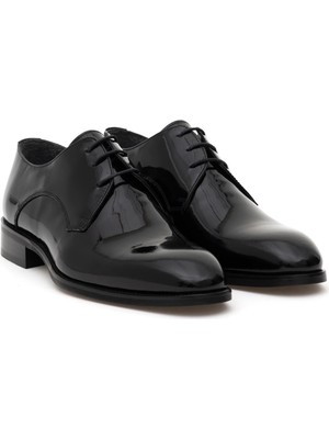 Cacharel Black Microlight Sole 100% Leather Tuxedo Shoes