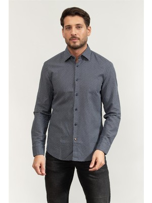 Boss Men's Shirt Blue