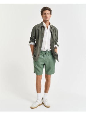 Gant Men's Green Relaxed Fit Shorts