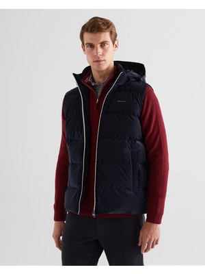 Gant Men's Navy Hooded Vest