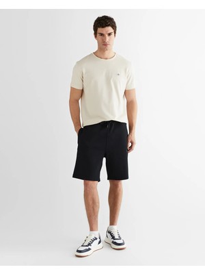 Gant Men's Black Regular Fit Logo Shorts
