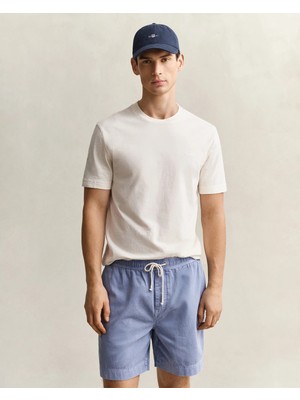 Gant Men's Cream Crew Neck Regular Fit T-Shirt