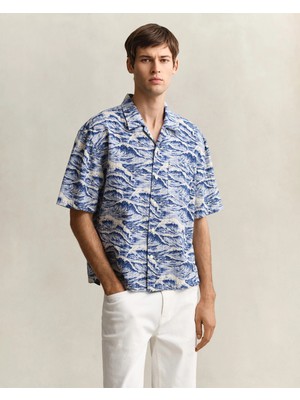 Gant Men's Blue Relaxed Fit Shirt