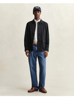 Gant Men's Black Shirt Collar Jacket