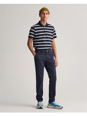 Gant Men's Navy Slim Fit Chino Pants