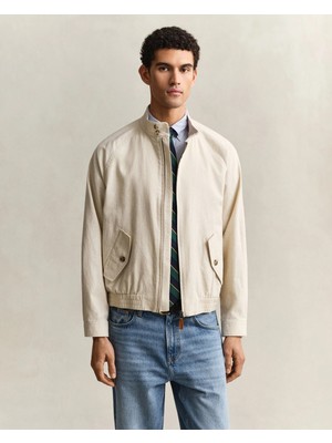 Gant Men's Beige Stand Collar Jacket